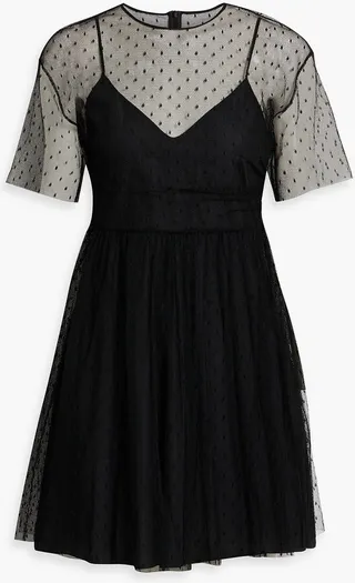 Point d'esprit mini dress