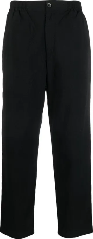 Straight-Leg Cotton Trousers