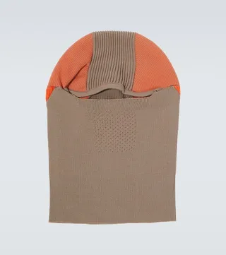 Ribbed-knit ski mask