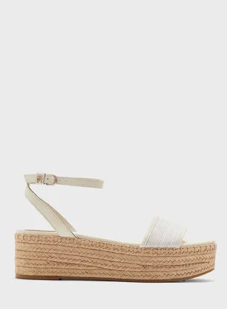 Woven Platform Wedge Sandals