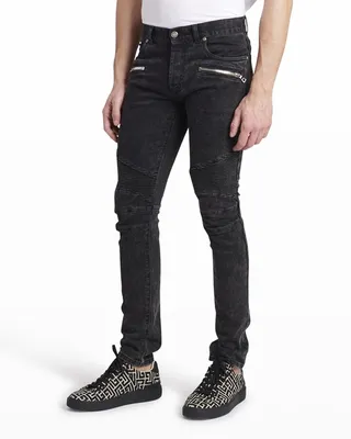 Men's Skinny Moto Jeans