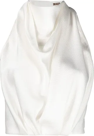 Adrienne halterneck cropped top