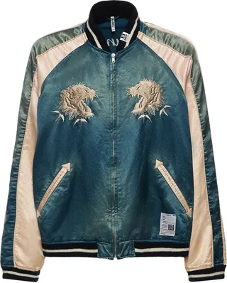 Sukajan classic faded bomber jacket
