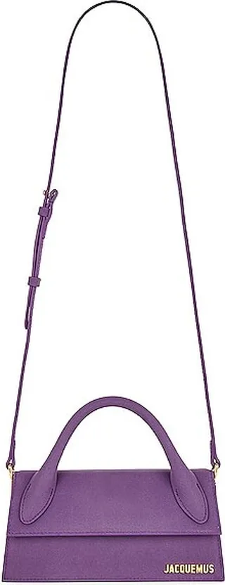 JACQUEMUS Le Chiquito Long Bag in Purple