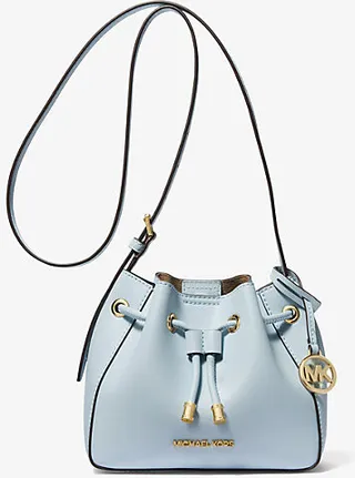 Phoebe Small Faux Leather Bucket Bag
