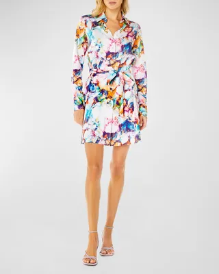 Charlotte Collared Long-Sleeve Shirt Dress