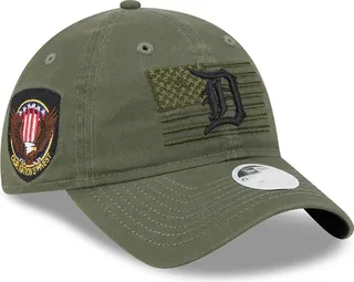 Women's New Era Green Detroit Tigers 2023 Armed Forces Day 9TWENTY Adjustable Hat