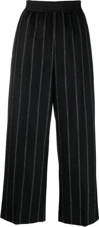 Stitch Detailing Cropped Trousers