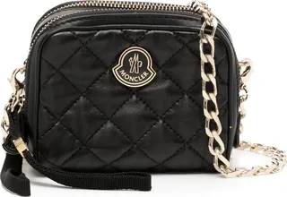 Logo-Plaque Leather Mini Bag