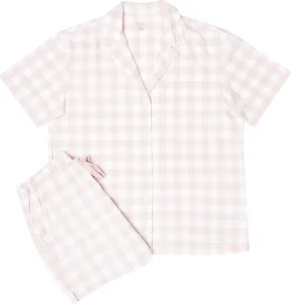 Etta Gingham Two-Piece Short Pajama Set