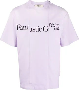 Fantastic Green asymmetric T-shirt