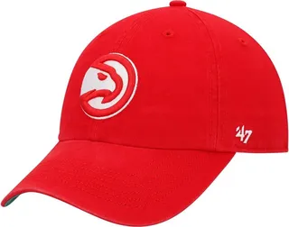 Men's '47 Brand Red Atlanta Hawks Franchise Fitted Hat