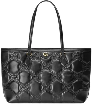 GG-quilted leather tote bag