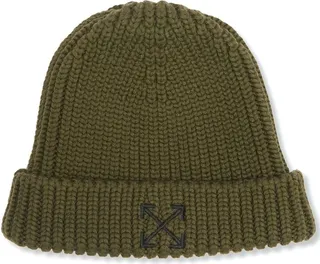 Arrows-detail ribbed beanie