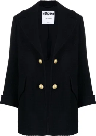 Open-Front Virgin Wool Coat