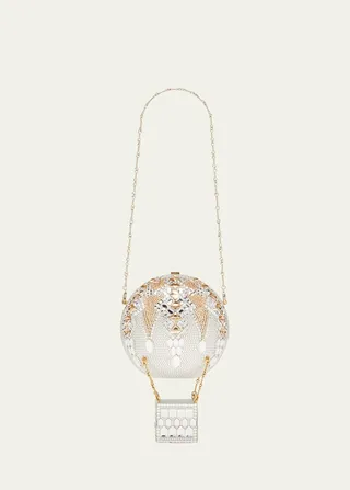 Hot Air Balloon Crystal Minaudiere Bag