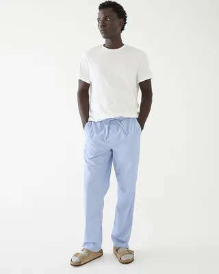Pajama pant in cotton poplin