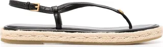Logo-Plaque Thong-Strap Sandals
