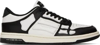 AMIRI Black & White Skel Low Sneakers