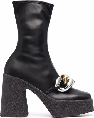 Skyla chain-embellished 120mm boots