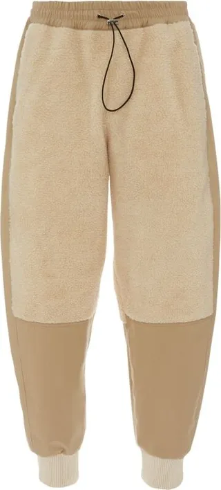 Jw Anderson Shearling-Patchwork Sweatpants