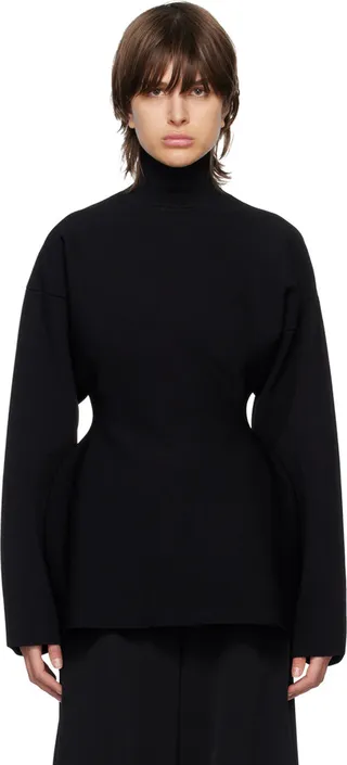 Balenciaga Black Hourglass Turtleneck