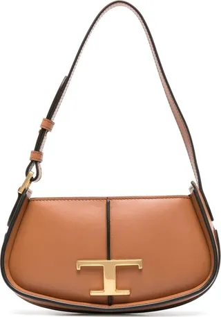 Borsa A Spalla T Timeless In Pelle Micro Marrone Xbwtsax0000rors410