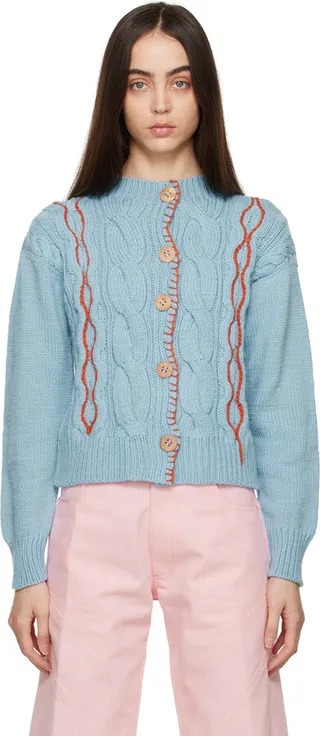 Tach Blue Jackie Cardigan