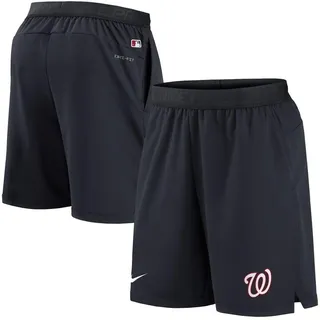 Men's Nike Navy Washington Nationals Authentic Collection Flex Vent Max Performance Shorts