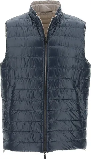 Herno Reversible Padded Zipped Gilet