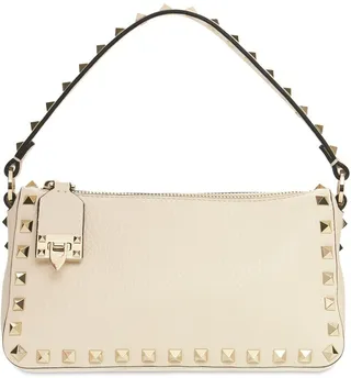 Small Rockstud Leather Shoulder Bag
