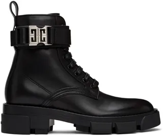 Givenchy Black Terra Combat Boots
