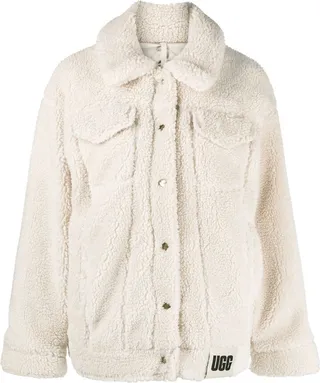 Buuton-Up Faux Shearling Jacket