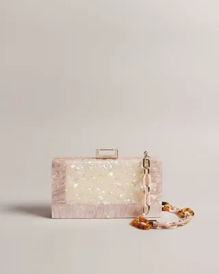 Marbled Shoulder Bag in Natural