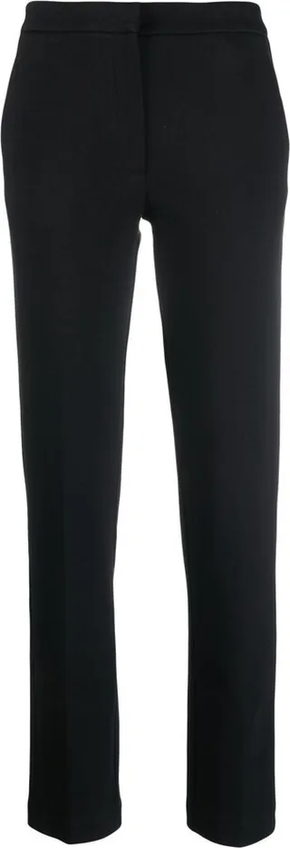 Stretch-Cotton Straight-Leg Trousers