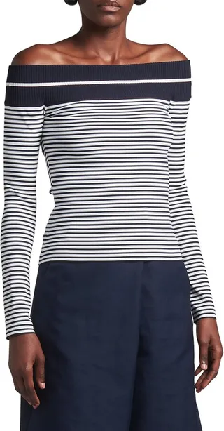 Striped Off-The-Shoulder Top