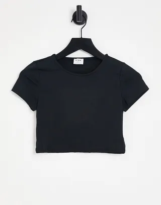 Cotton:On short sleeve tee in black swirl print