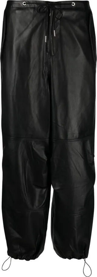 Black Fae Leather Trousers