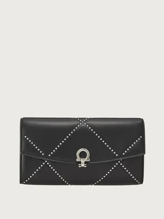 Ferragamo Women Gancini mini bag Black