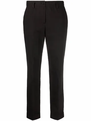 Slim-Cut Cropped Trousers
