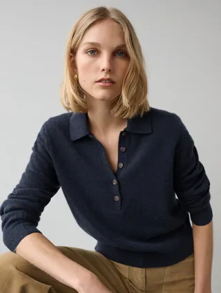 Cashmere Polo Henley