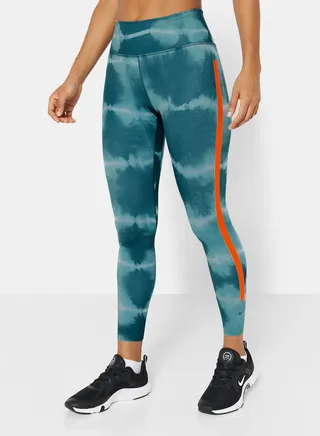 One Luxe Dri-FIT Mid-Rise AOP Training Leggings