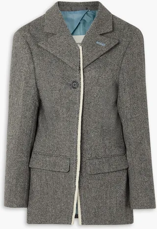 Novah herringbone wool blazer
