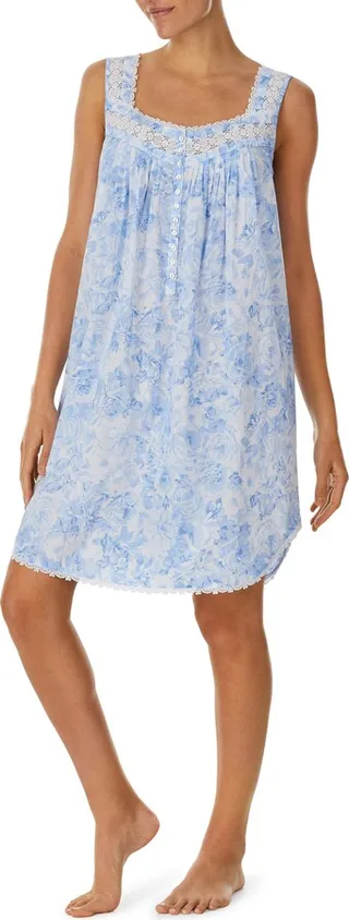 Floral Short Nightgown
