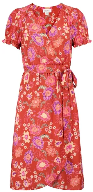 Meadow floral wrap dress