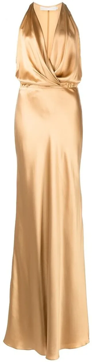 Draped Halterneck Gown