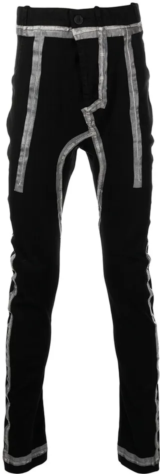 Tape Detail Skinny Trousers