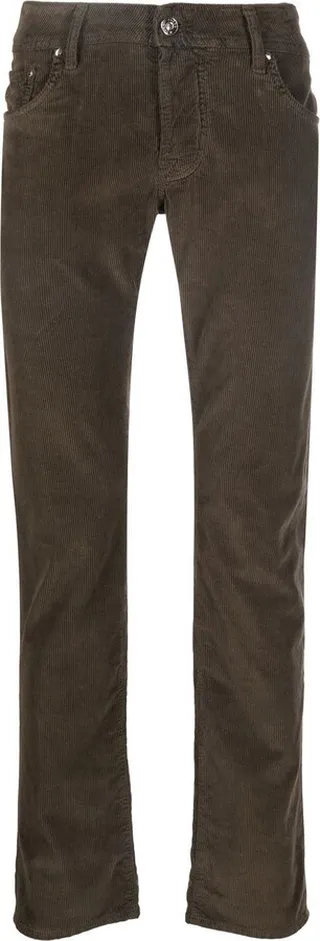 Corduroy Straight-Leg Trousers