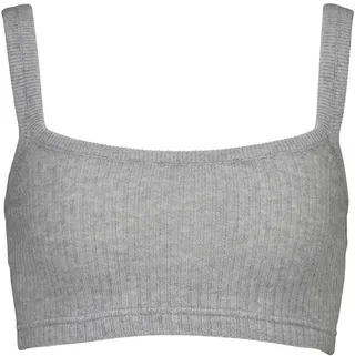 Ribbed-knit cashmere bralette