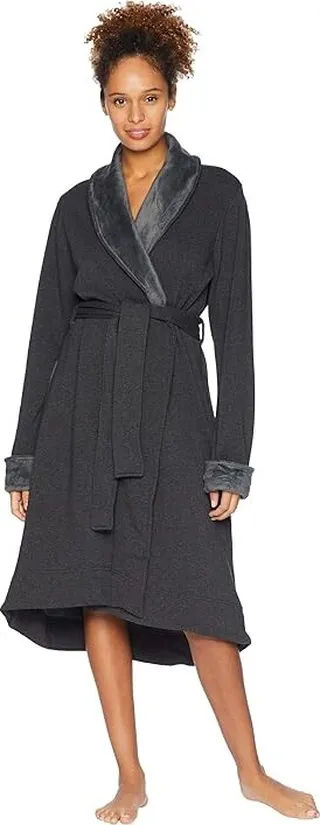 UGG Duffield II Robe (Black Bear Heather) Women's Robe